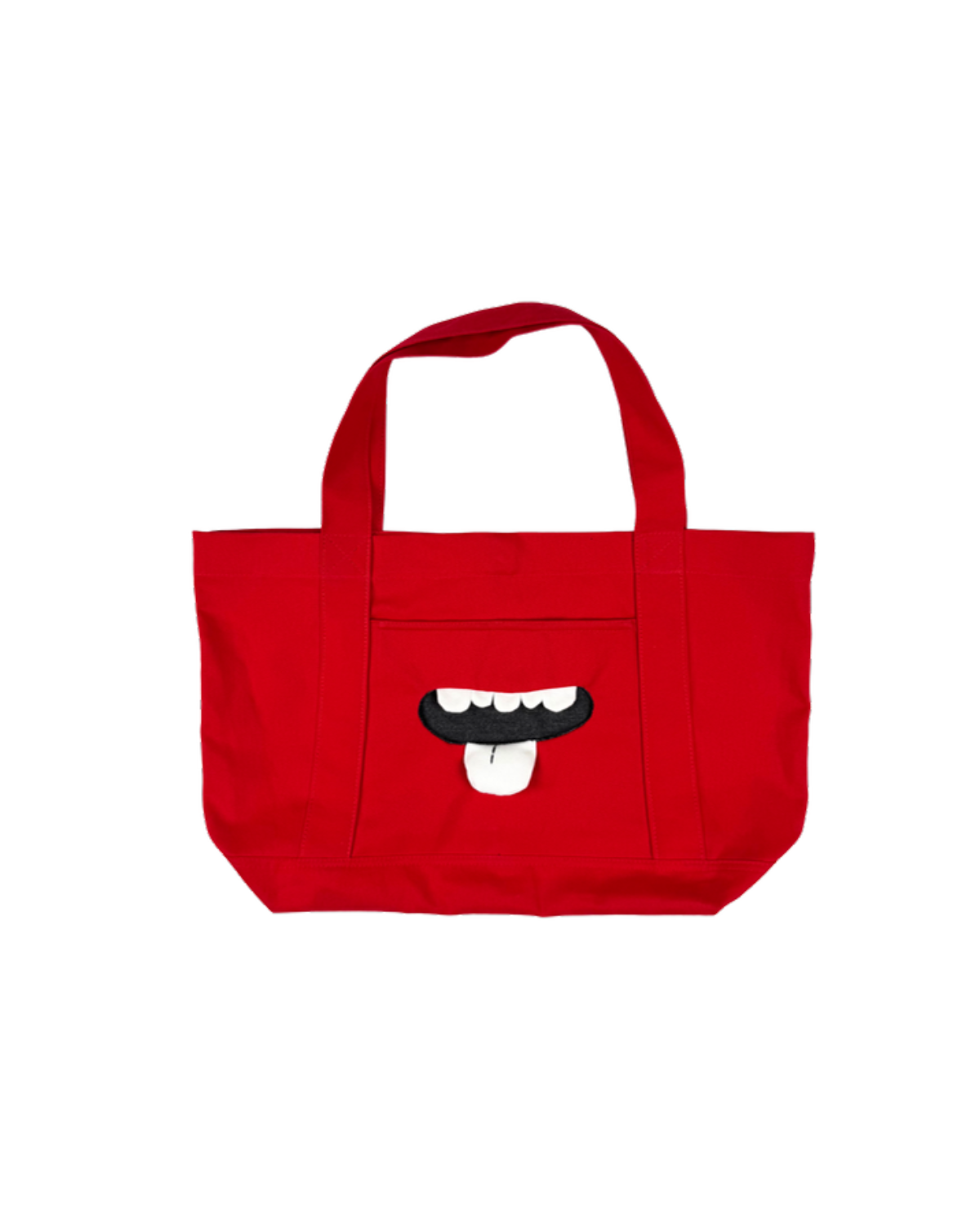 Tote talk — front view